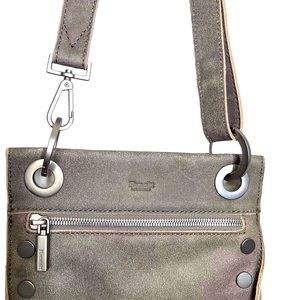 SOLD Hammitt Tony Pewter Distressed Leather Crossbody Bag